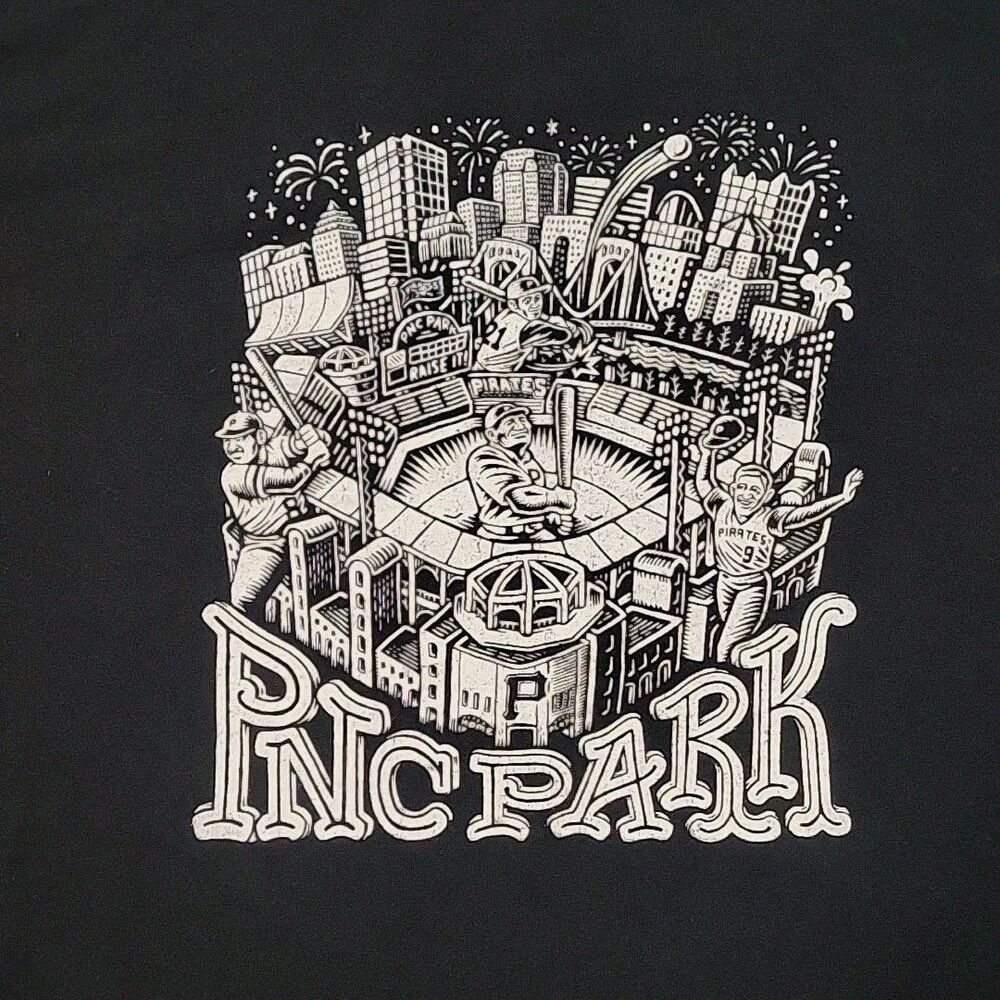 Pittsburgh Pirates PNC Park Tshirt Mens XL Black MLB Exclusive Stadium Giveaway